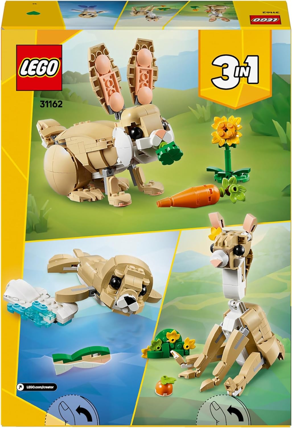 LEGO Creator 3w1 - Zajączek Wielkanocny prezent dla dzieci na Wielkanoc