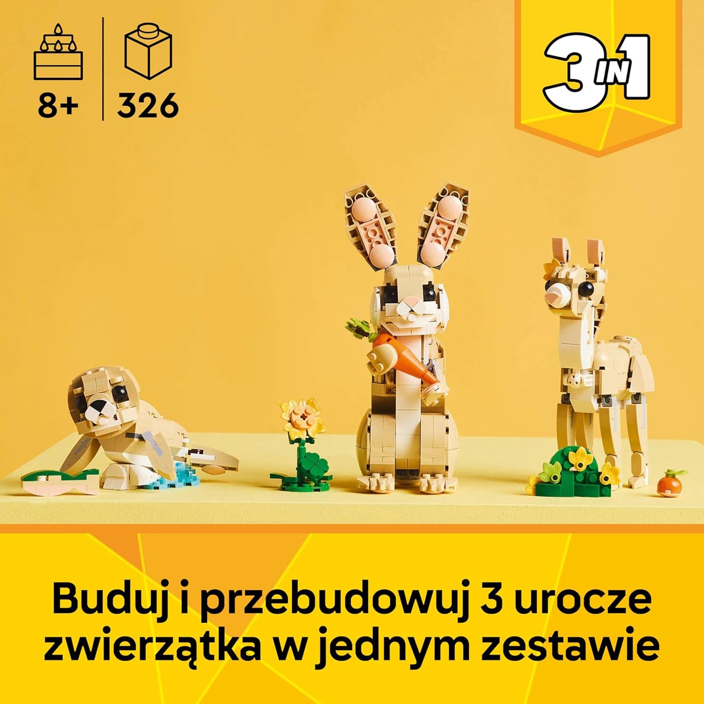 LEGO Creator 3w1 - Zajączek Wielkanocny prezent dla dzieci na Wielkanoc
